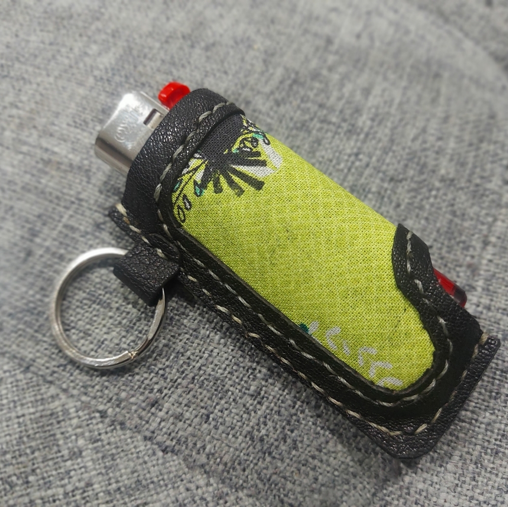 Hand made leather lighter case